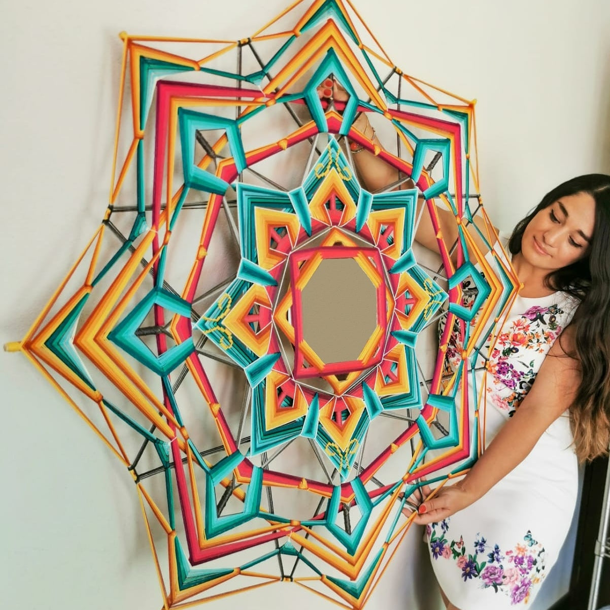 Mandala espejo 1.10m