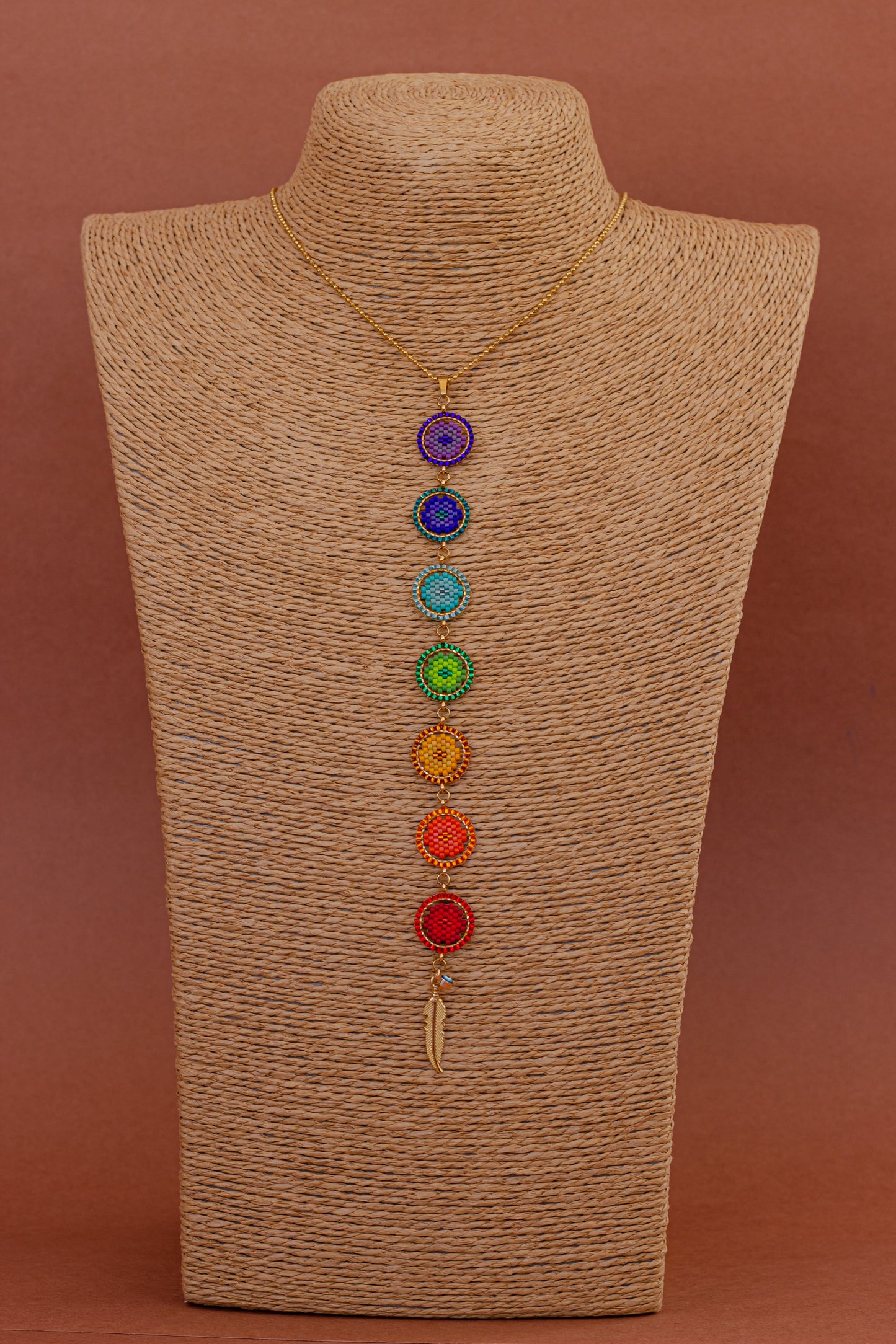 Chakras necklace delica miyuki