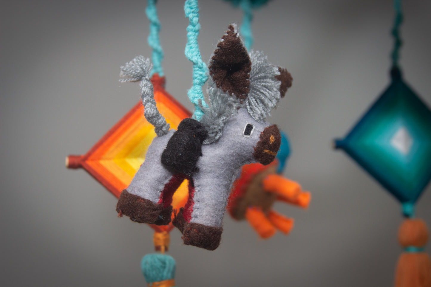 Móvil BB con Ojo de Dios de 4 puntas