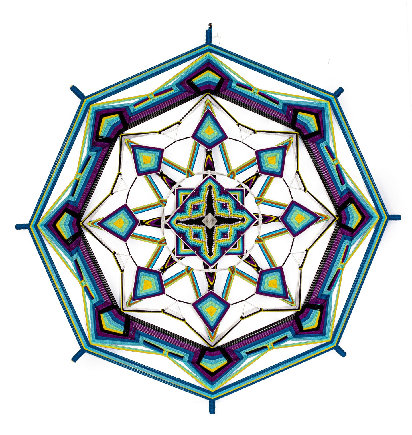 Mandala bordado Bargello