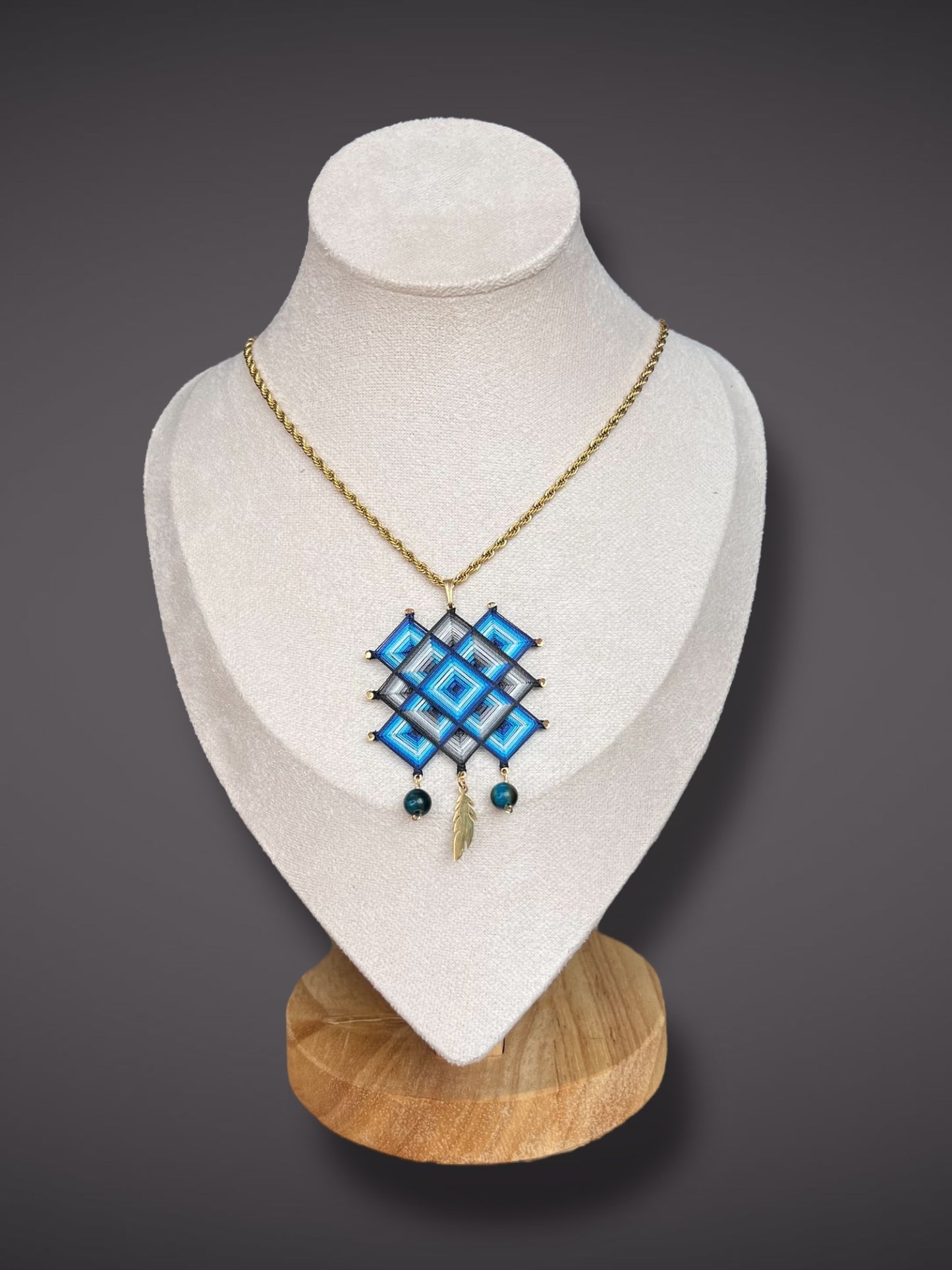 Medallón/ collar Centro Sagrado “Mandala Tibetano” grande 4cm