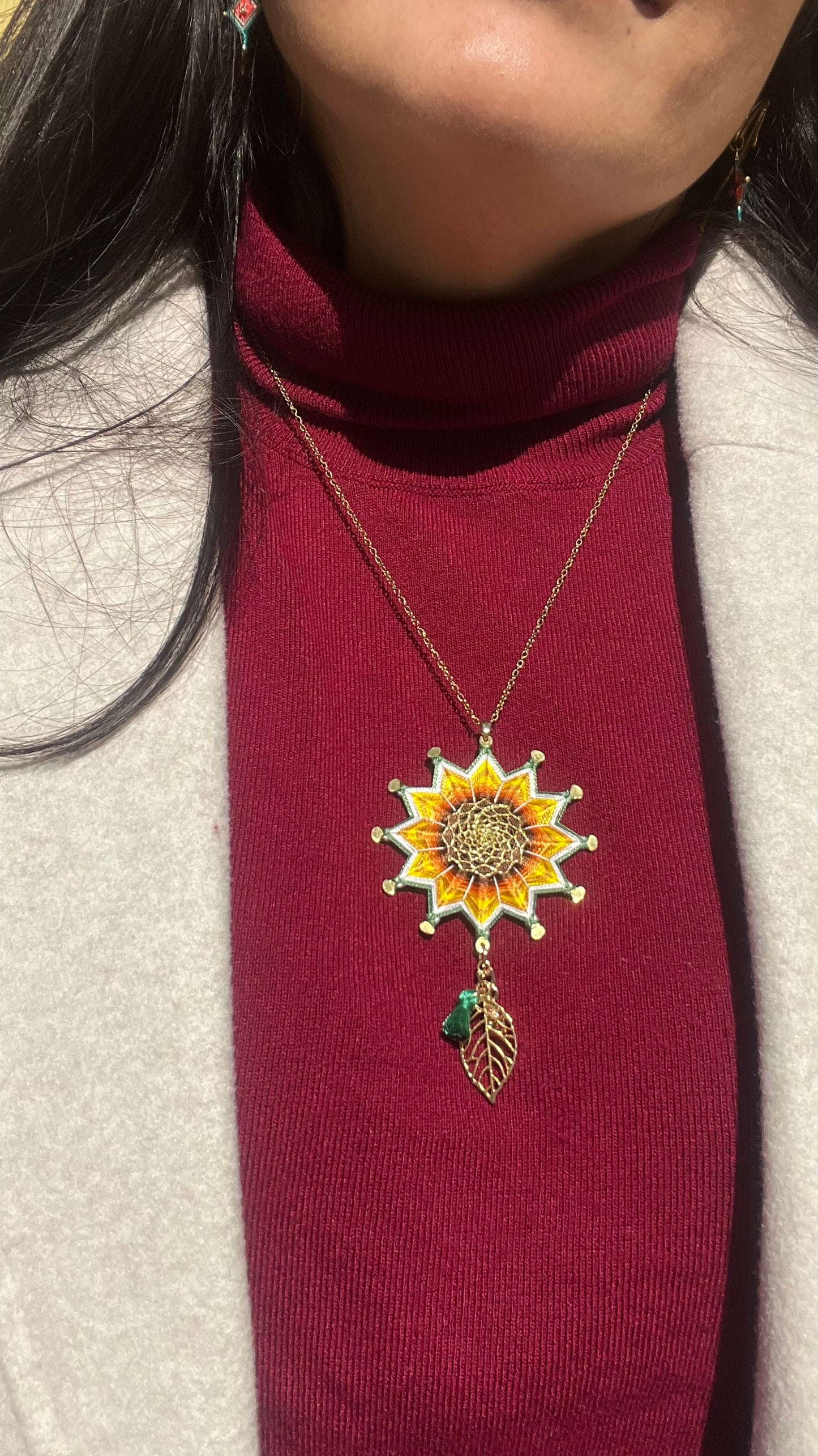 Medallón mandala Girasol