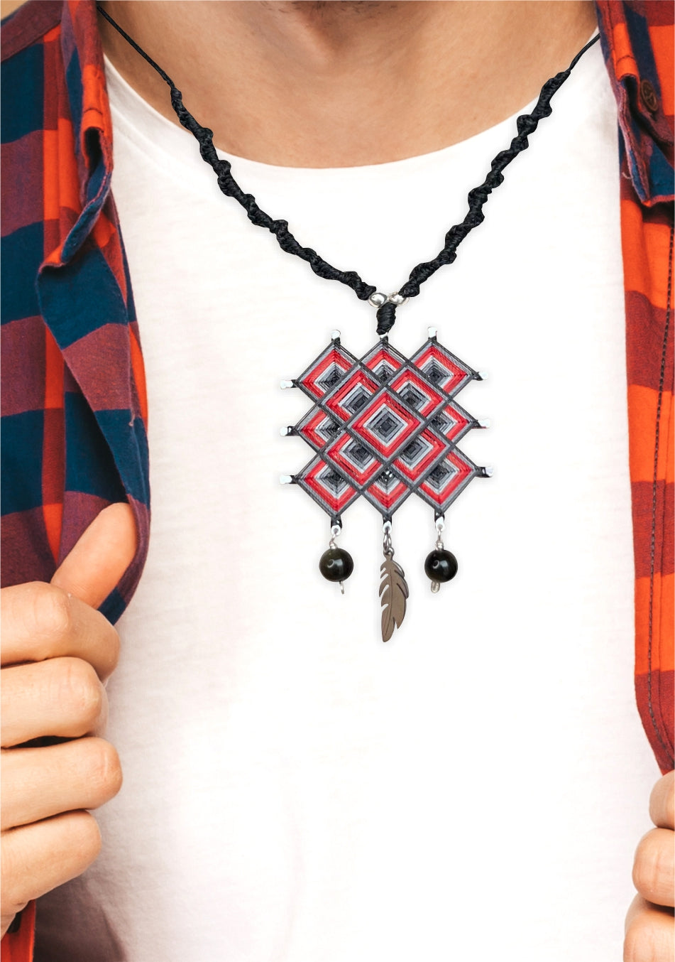Medallón/ collar Centro Sagrado “Mandala Tibetano” grande 4cm