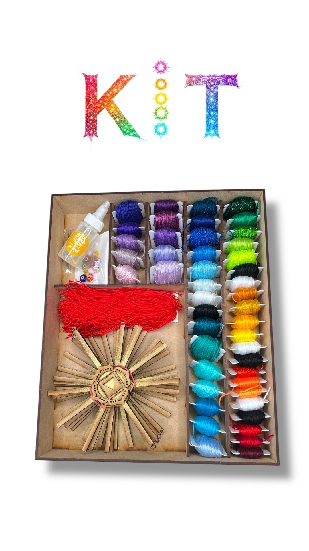 7 Chakra Kit with threads and course