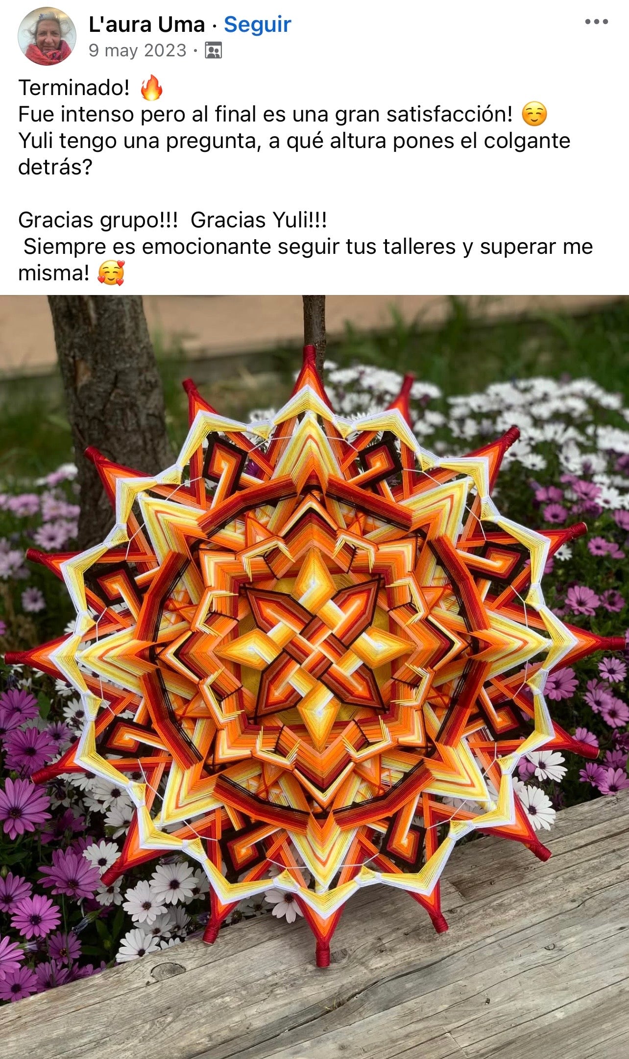 Brilla como un Sol – Curso de Mandala Solar formato 60cm