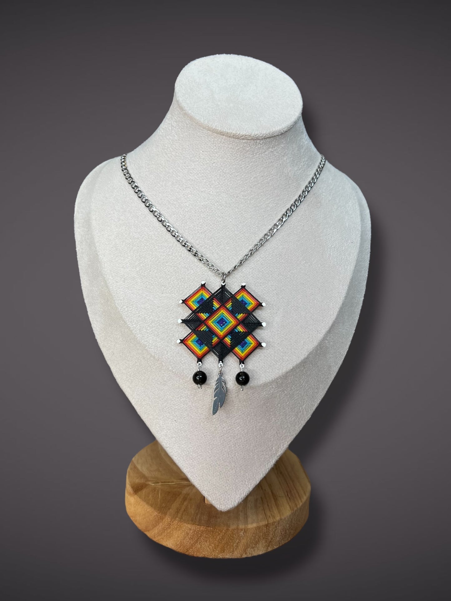Medallón/ collar Centro Sagrado “Mandala Tibetano” grande 4cm