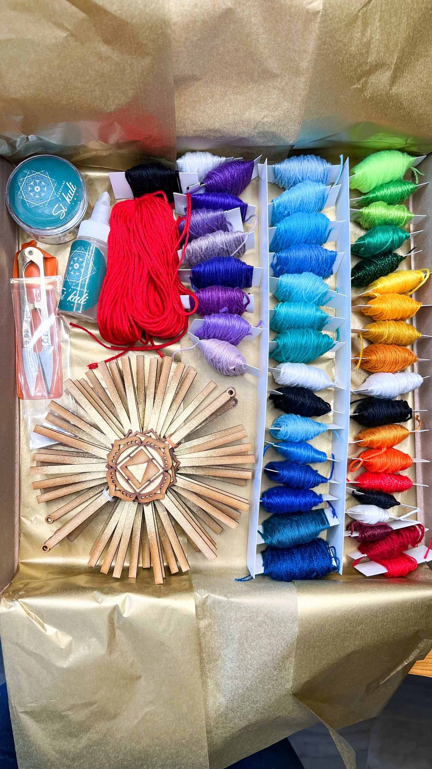 Kit 7 Chakras con hilos y curso