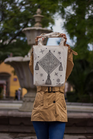 Abrir la imagen en la presentación de diapositivas, Tote bag linóleo
