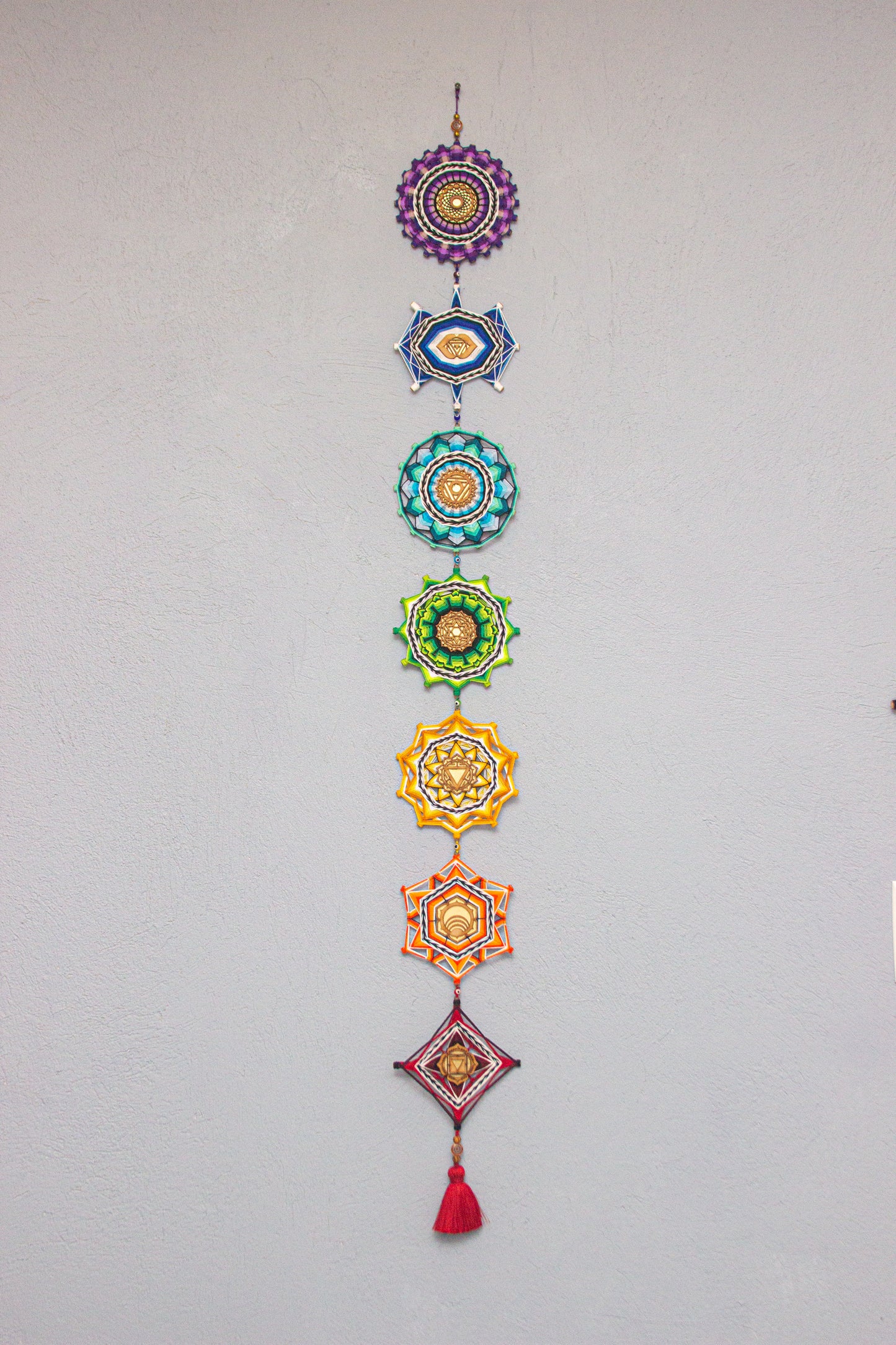 Móvil 7 Chakras 15cm c/símbolo
